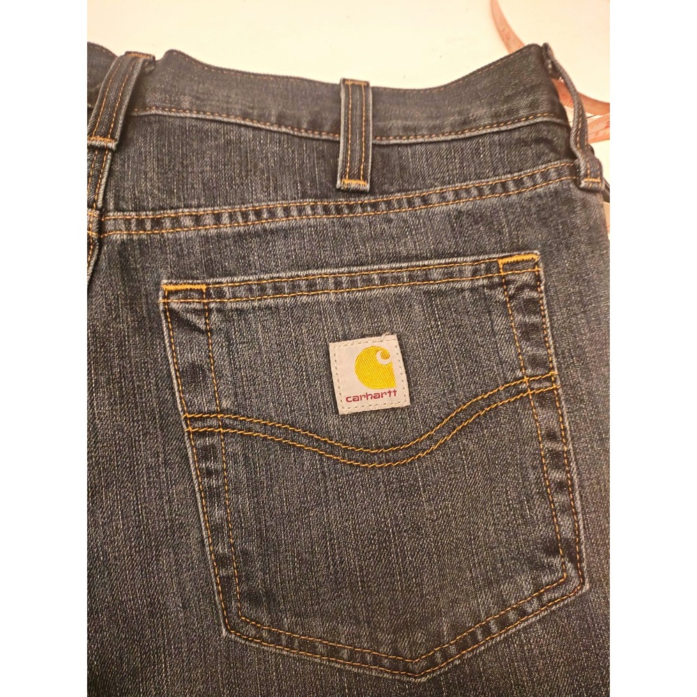 Carhartt Men's 32x32 Relaxed Fit Jeans BD1483-M Bedrock Dark Wash Straight Leg